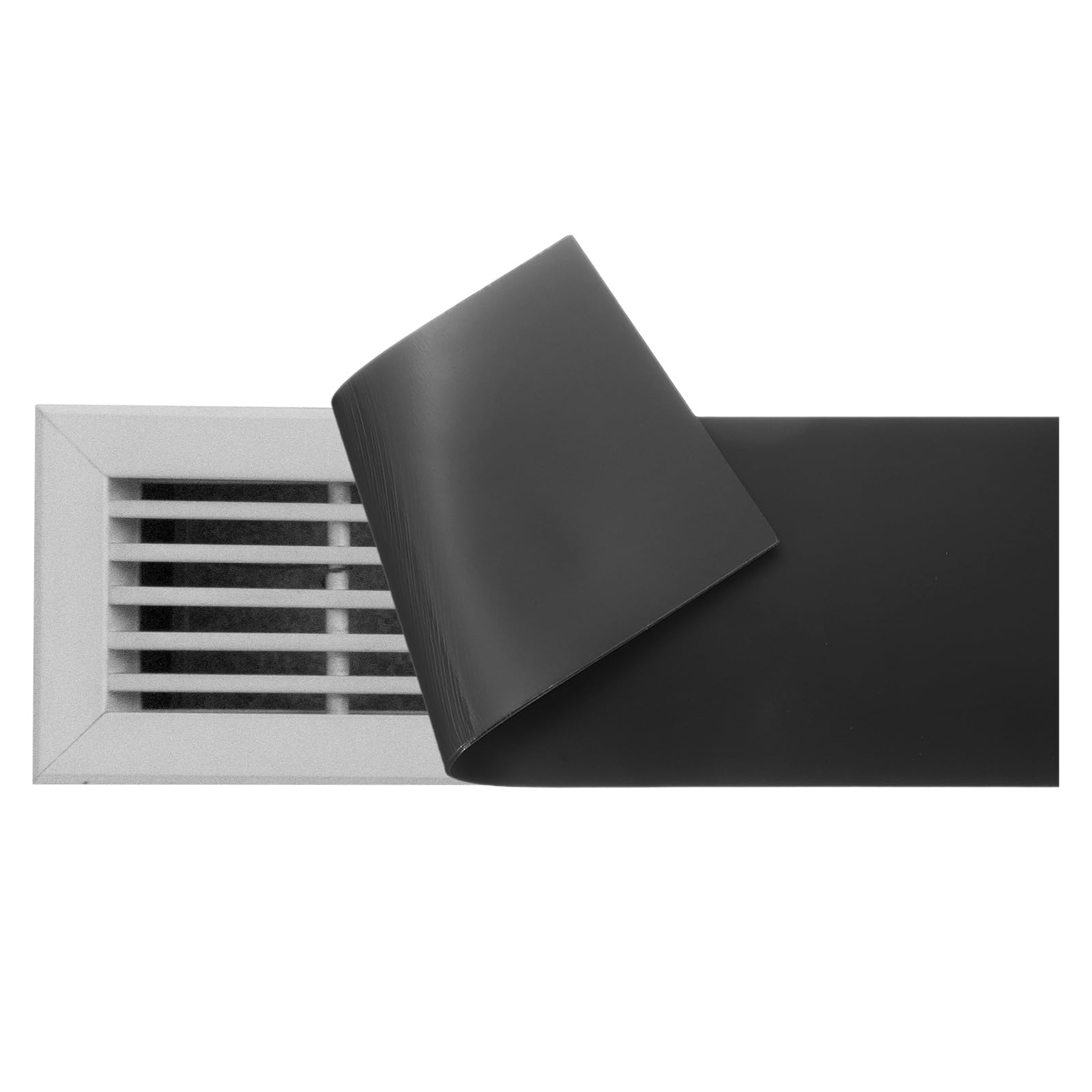 Housses d'aération magnétiques au design épuré noir mat pour finition maison