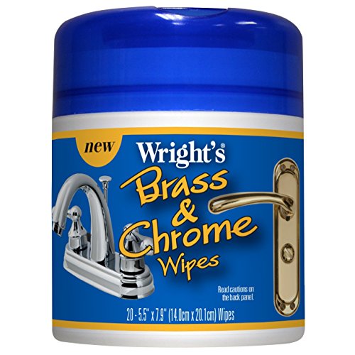 Wright's Brass & Chrome Wipes, 20 count