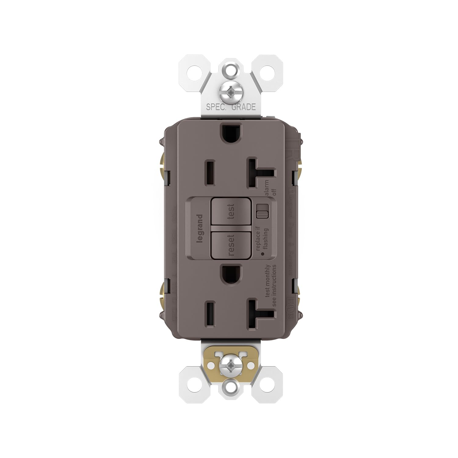 Legrand-Pass & Seymour Radiant Inviolable Outlet, 2097TRA