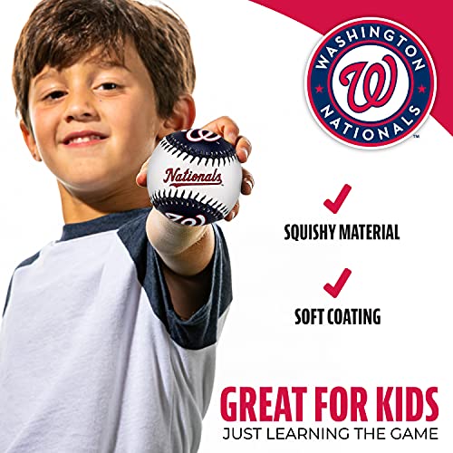 Image of Franklin Sports MLB Team Soft Baseballs - Team Logo - Fan Shop Toy Baseball for Kids - Decoration for Desks and Office