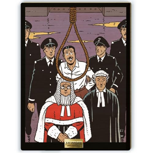 Tableau Akimoff Blake et Mortimer Par l'enfer non 2024 collection BD lithographie