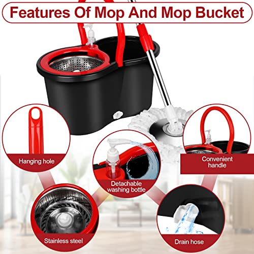 Coofel Spin Mop And Bucket With Wringer Set thumb #4
