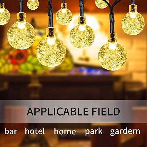 Image of fizzytech Crystal Ball Fairy String Lights, 4 Meter Decorative Lights for Diwali, Christmas, Wedding, Birthday, Party & Home Decoration - Warm White, 25 LED
