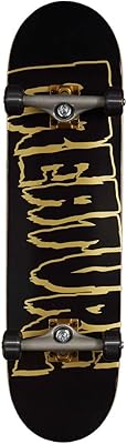 Creature Logo Outline Complete Skateboard Black/Gold 8.25