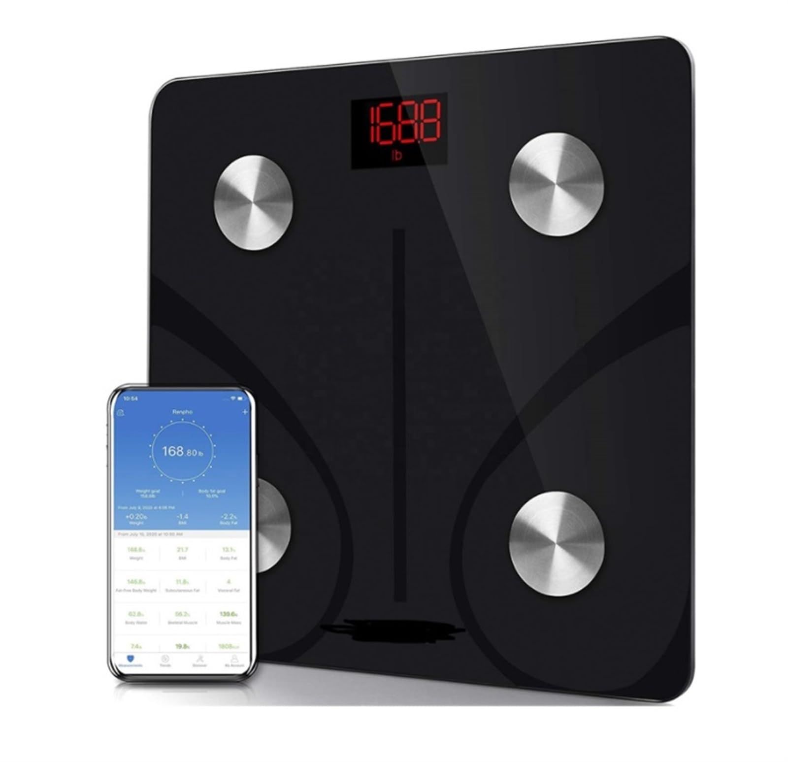 Body Fat Scale, Waga Do Pomiaru Tkanki Tłuszczowej Cyfrowa Waga Łazienkowa Do Użytku Domowego Body Weight Bathroom Scales
