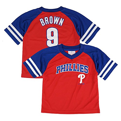 Outerstuff Domonic Brown Mlb Philadelphia Phillies Jersey T-Shirt Infant Toddler (12M-4T) #TOP30