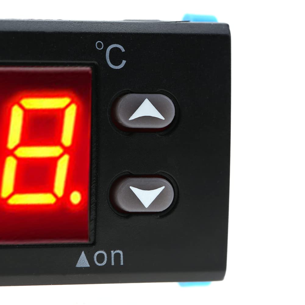 EW-181H 220V Regolatore di Temperatura Multifunzione per Termostato Calibrazione Display Centigrado, Regolatore di Temperatura Digitale con Sensore Sonda per Casa