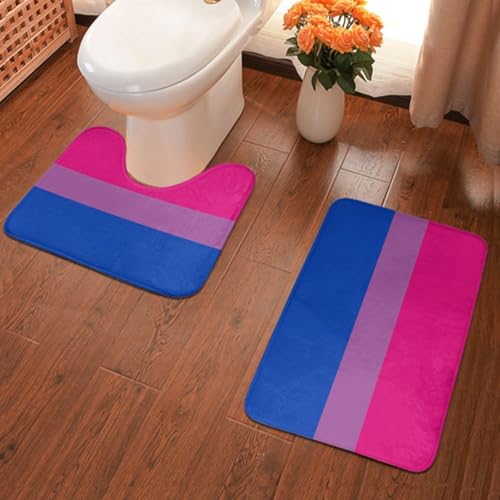 Bisexual Bathroom Mat Set