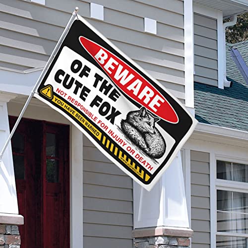Décorations de grotte pour homme drapeau de jardin renard XL - 5