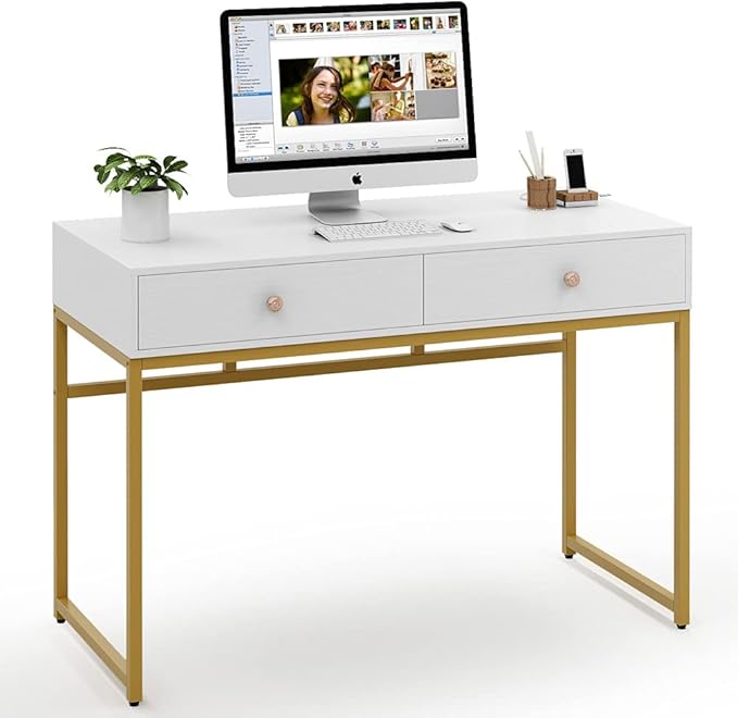Tribesigns Computer Desk, Modern Simple 47 inch