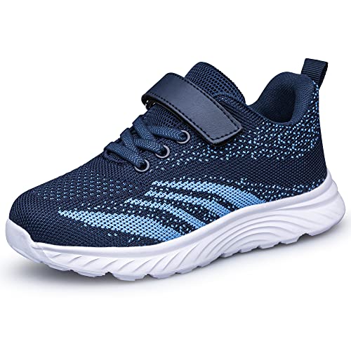 Outdoor Athletic Running Shoes Navy Blue Big Kid Size 4