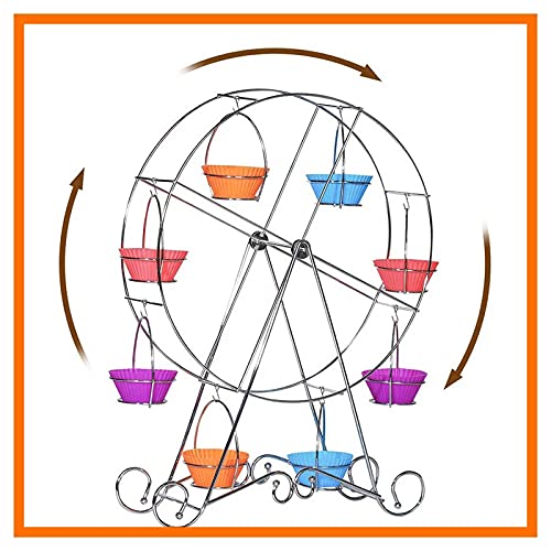 Support gâteau grande roue métal résistant gain de place