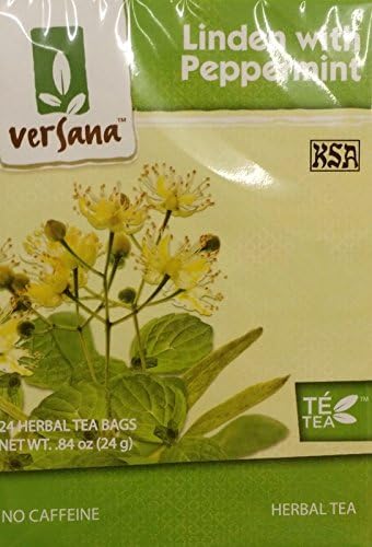 Versana Herbal Tea 24 Tea Bags (Pack of 2) (Linden with Peppermint Tea)