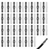 60 Stück Auto Schlauchverbinder Universal 4mm, Verbinder Scheibenwaschanlage Schlauch, Wischwasserschlauch, Isolierschlauch, Spritzwasserschlauch Adapter, Unterdruckschlauch(Schwarz+Weiß)