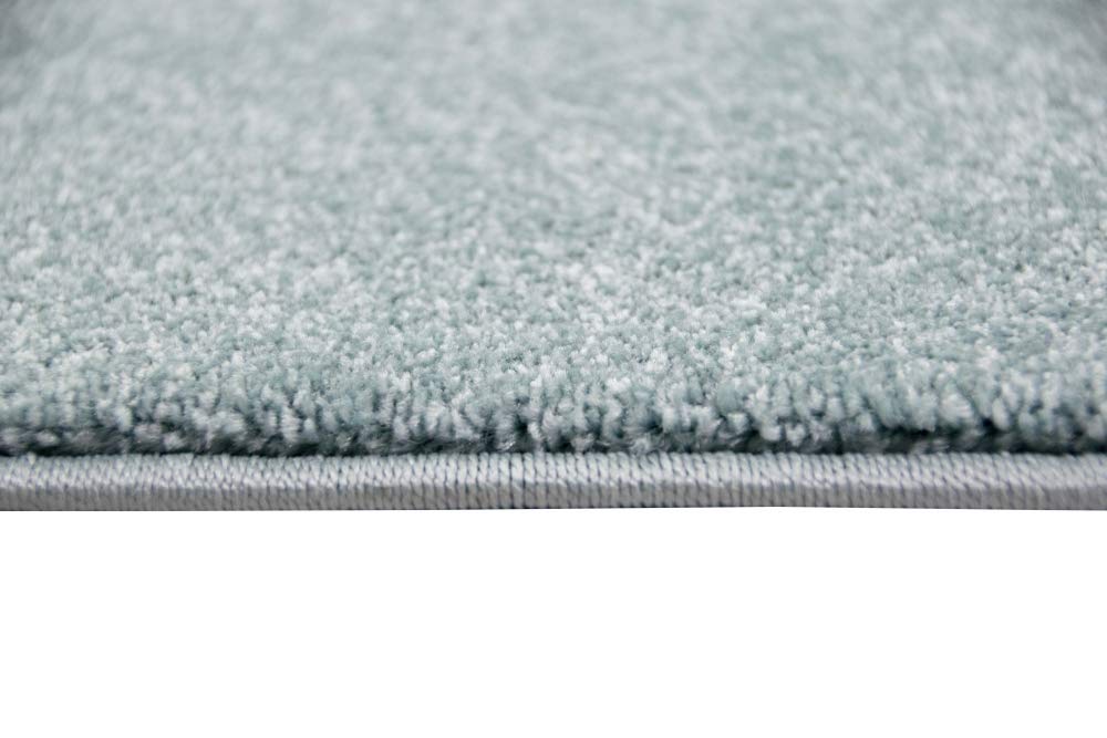 Tapis pour enfants tapis de route avec rues et maisons bleu Größe 80x150 cm