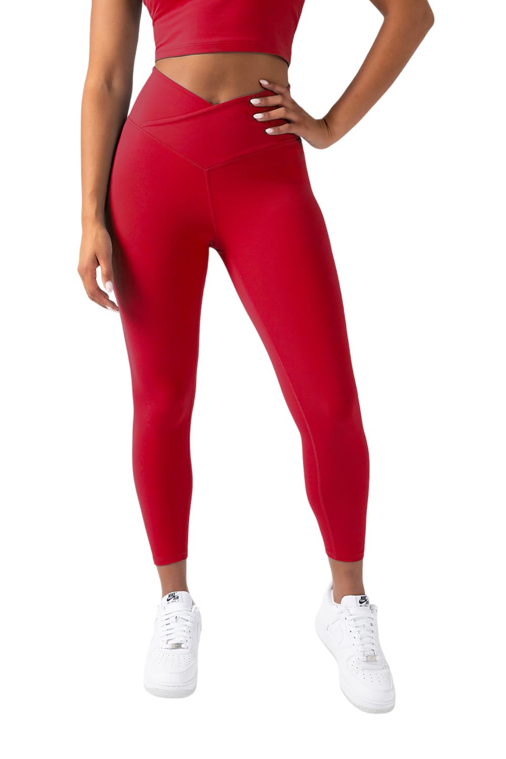 YITTY Active Women's Ultraluxe Crossover High-Waist Legging, Athleisure, 4-Way-Stretch