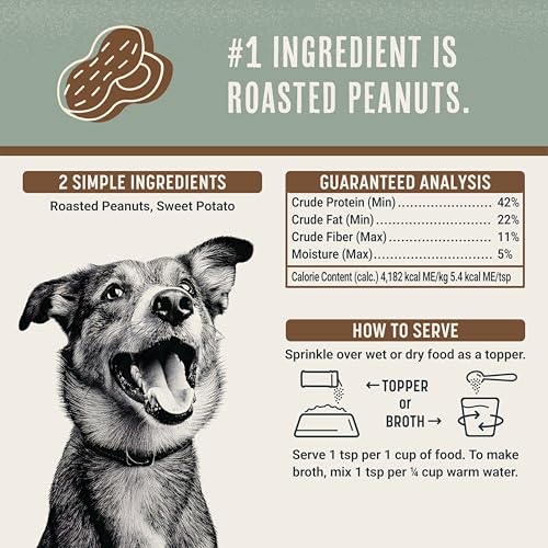 Image of BEAUMONT BASICS Flavors Dog Food Topper, Freeze-Dried, Grain-Free, (3 Pack), 3.1 oz - Peanut Butter Recipe