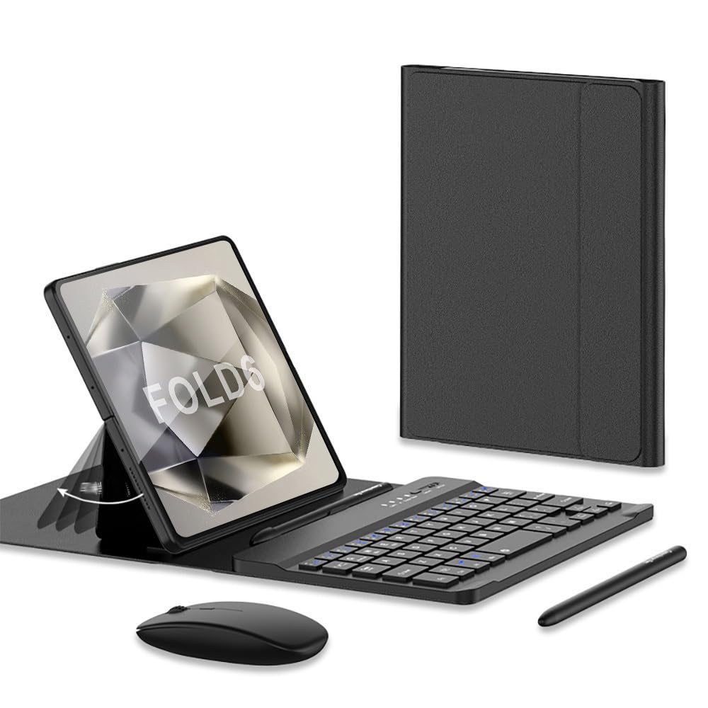 Galaxy Z Fold 6 Keyboard and Mouse Set, Folding Stand