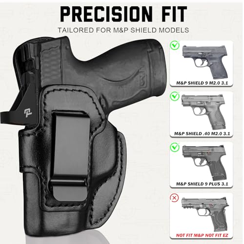 Premium IWB Leather Holster Black Left