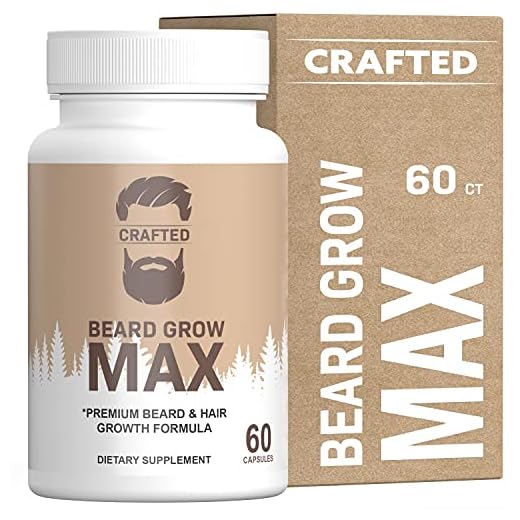 Beard Growth Pills | Beard Growth Vitamins | Beard Growth Supplement | Biotin & Collagen | Beard Pills | Beard Vitamins for All Hair Types | Beard Growth Biotin (1 Pack)