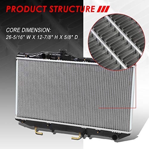 Image of Auto Dynasty 870 Radiator for 1987-1991 Toyota Camry 2.0L AT MT
