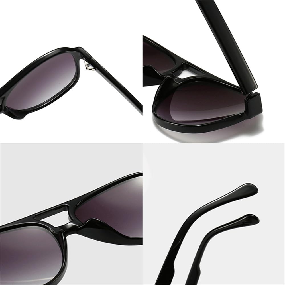 Nuevas Gafas de Sol polarizadas Retro 2026, Gafas de Sol para Mujer, Lentes Vintage para Hombre, Gafas de Sol Negras y Amarillas uv400