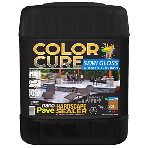 TechniSoil NanoPave Hardscape Sealer - Semi Gloss, Enhanced Look Finish (5-Gallon Bottle)