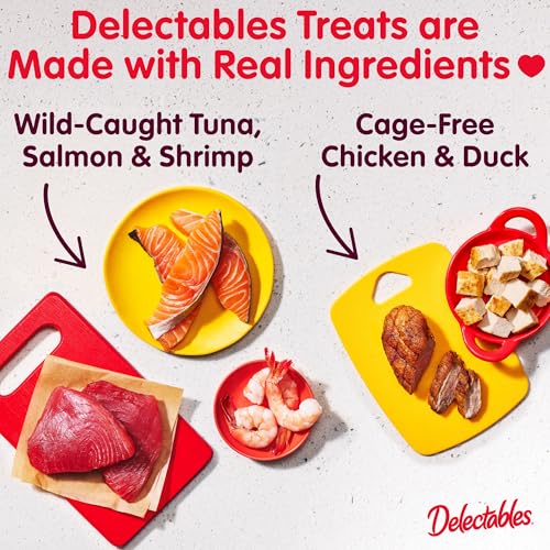 Delectables Squeeze Up Senior 10+ Variety Pack, Creamy Squeezable Puree, Lickable Wet Cat Treats, Grain-Free, No Added Fillers, 0.5 Ounces Tube, 20 Tubes Total - Image 3