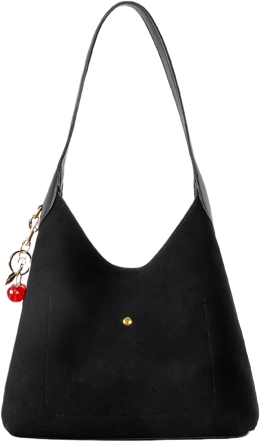 Suede Hobo Bags for Women Slouchy Shoulder Bag Fall Suede Purse Fashion Designer Slouchy Tote Handbag