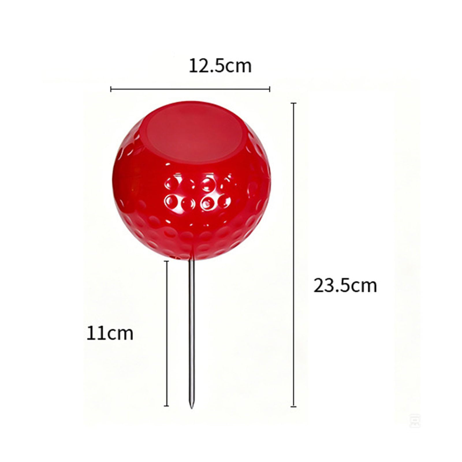 Marcadores de Campo de práctica para áreas de de Golf, Juego de marcadores de Cabeza de Bola de 2 Piezas con estacas de Suelo para colocación de césped Aire Marcador de instalaciones de