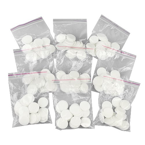Segawe 100 Pcs 2 Packs Diamond Dermabrasion Microcermabrasion Cotton Filter 18mm - White - 5x4x1