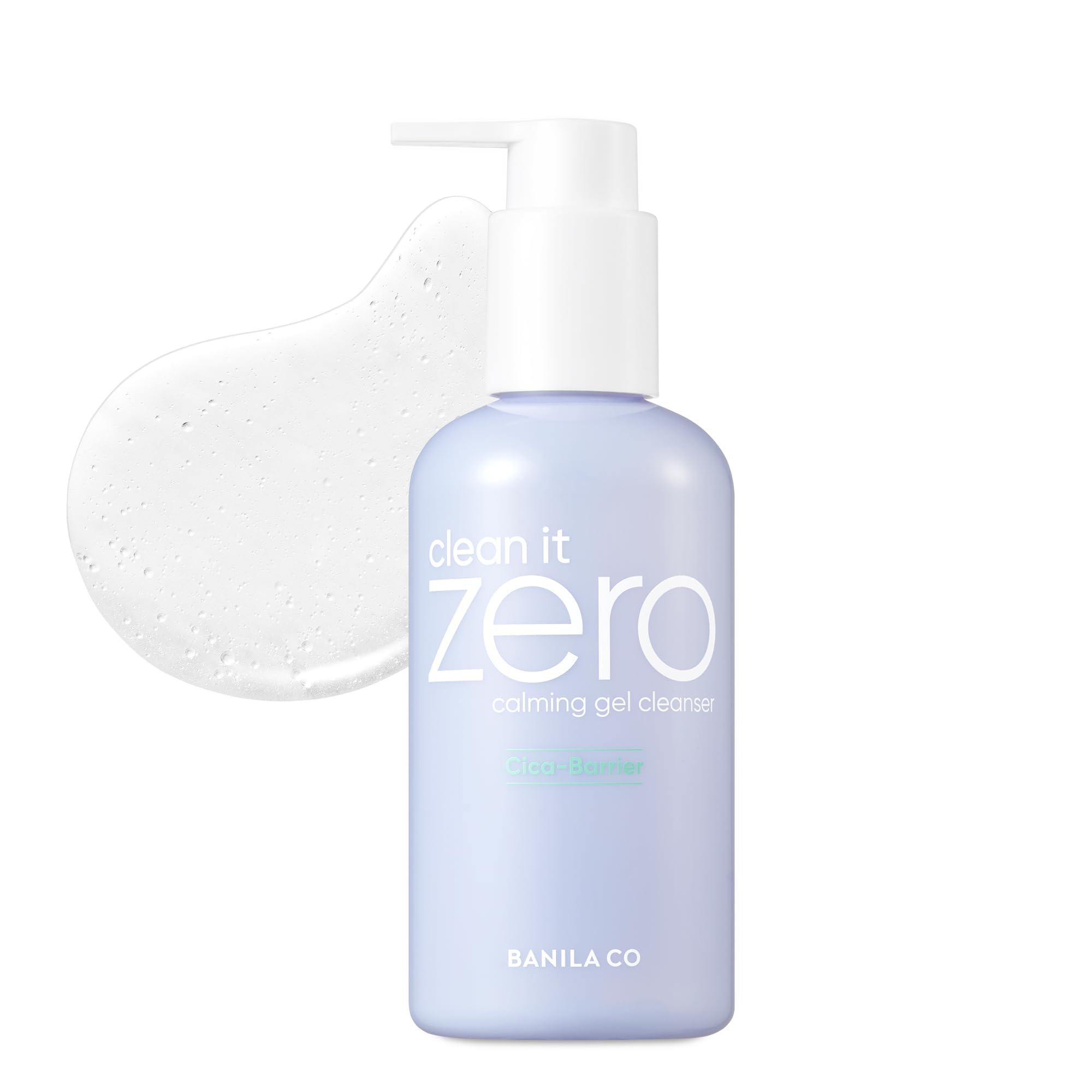 BANILA CO Clean It Zero Calming Gel Cleanser | Cica & Amino Acid Complex for Gentle Hydration | Vegan & Hypoallergenic | Korean Facial Cleanser for
