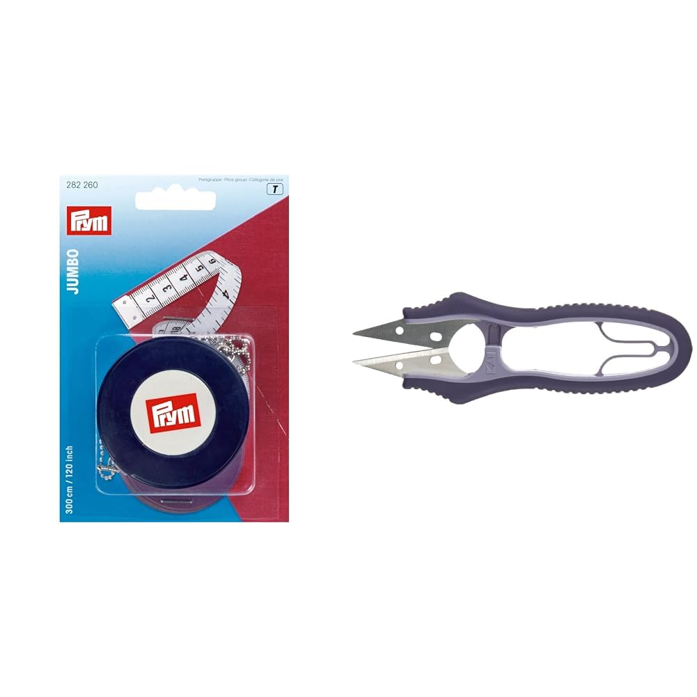 Centimètre enrouleur jumbo contre rubans emmêlés avec coupe-fils 12cm
