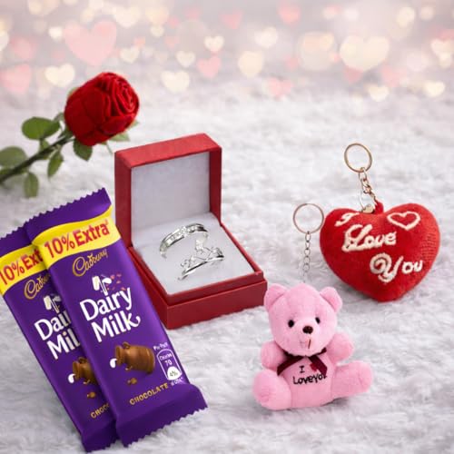 The Click India Valentines Gift Set- Chocolate Gift, Red Rose Flo...