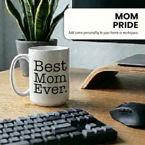 Taza Best Mom Ever de Cerámica 15oz Blanca miniatura 7
