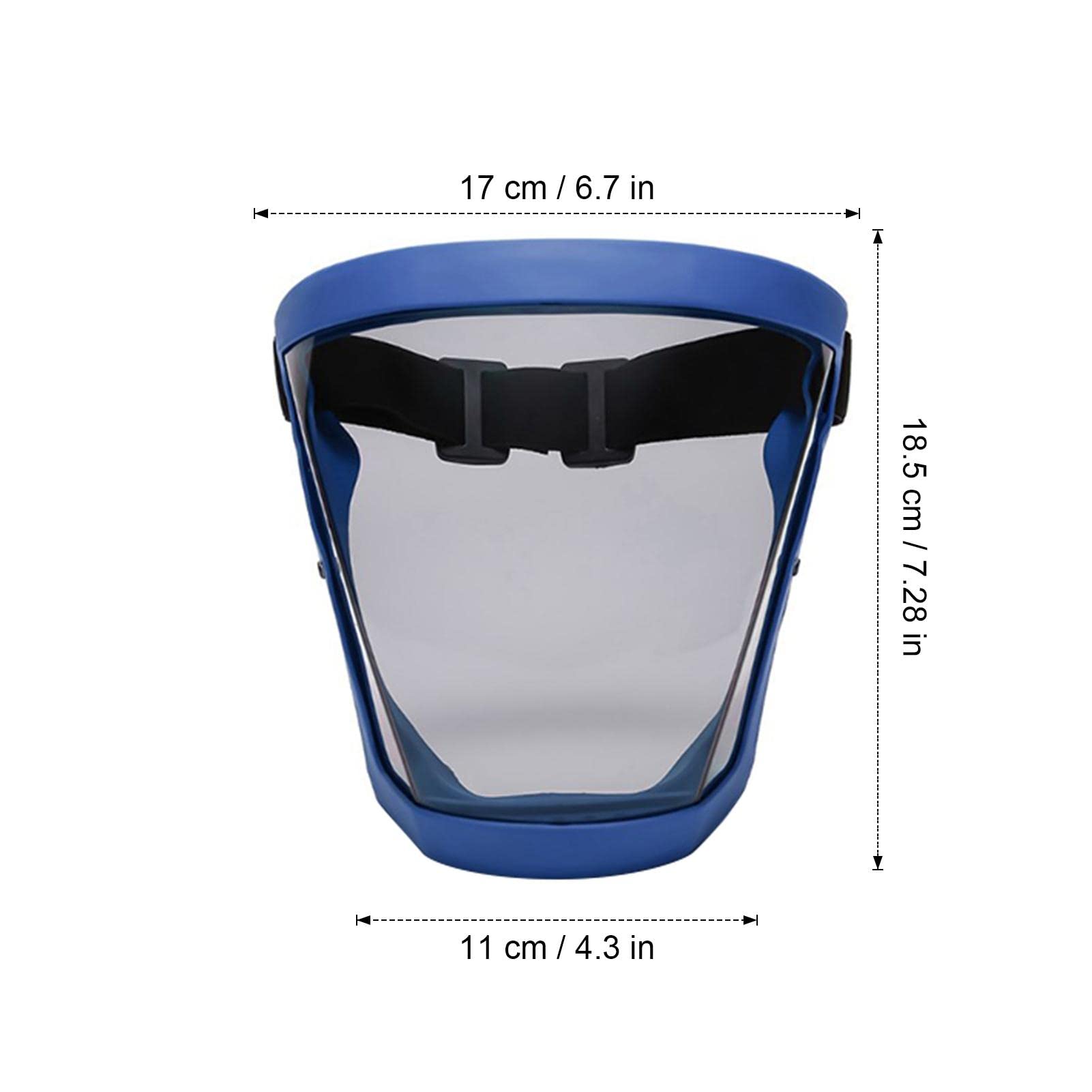 Scudo Facciale Trasparente Anti-Appannamento | Maschera Protettiva Riutilizzabile | Protezione Completa Viso - Foto 4