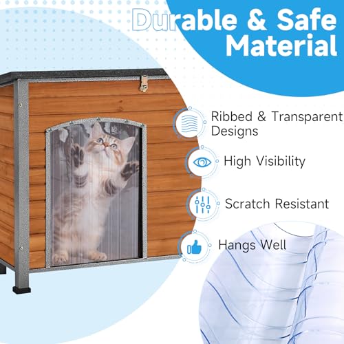 Canine Home Door Flaps 8 FT x 12 in, 0.12 in Thickness Clear PVC Plastic Canine Door Flap Pet Door Substitute Flaps, Canine Door Strips for Doggy Door,Kennel Door,Pet Home Canine Home Door Flaps 8 FT x 12 in, 0.12 in Thickness Clear PVC Plastic Canine Door Flap Pet Door Substitute Flaps, Canine Door Strips for Doggy Door,Kennel Door,Pet Home