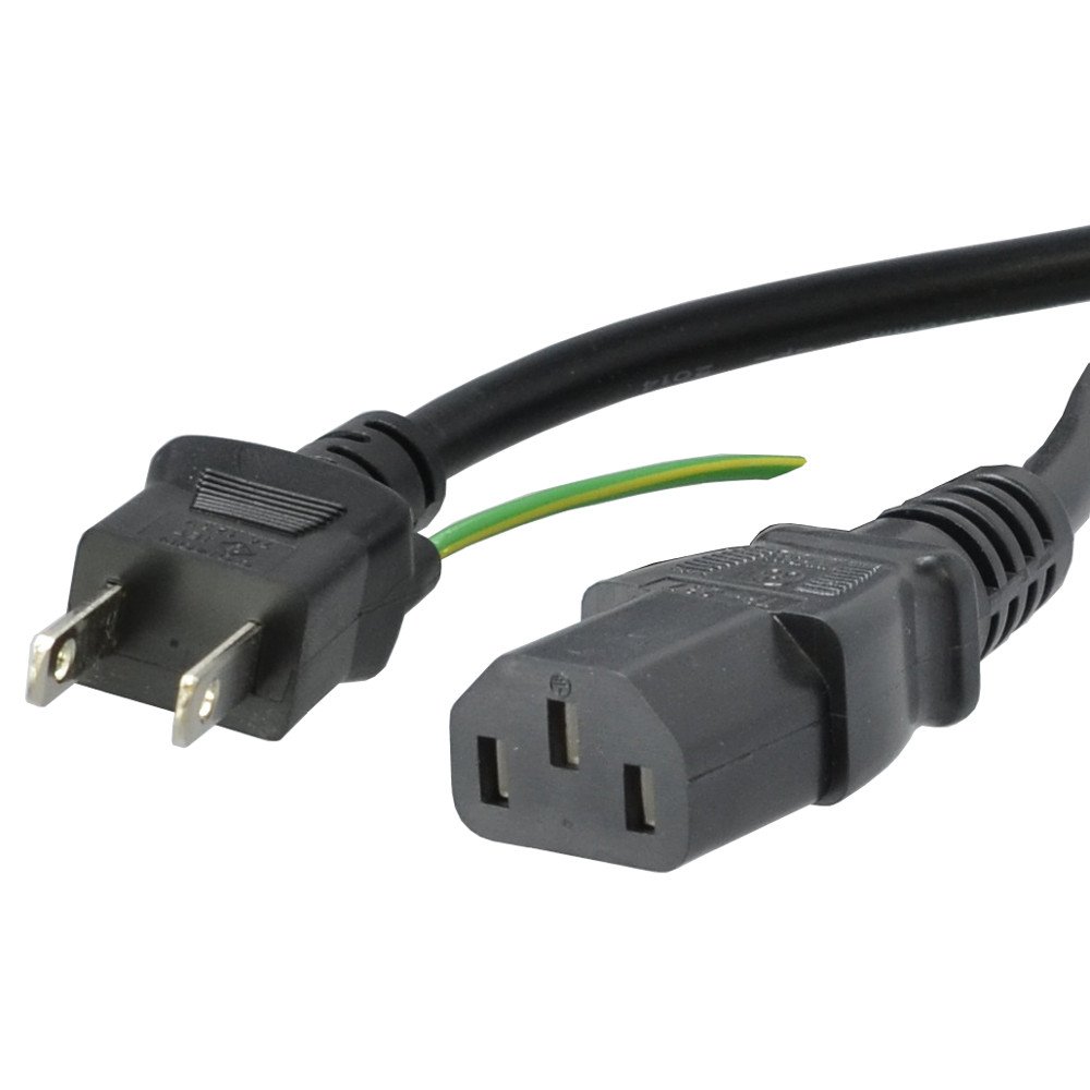 Amazon.co.jp: アクロス 2Pコンセント電源ケーブル 1.8m 2Pプラグオス