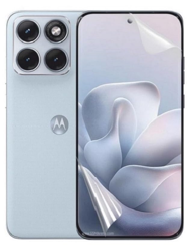 HYPER® Compatible FOR Motorola Edge 70 Fusion 5G TRANSPARENT High Sensitivity Hydrogel Screen Protector TRANSPARENT Soft TPU Protective Film [Fingerprint Unlock