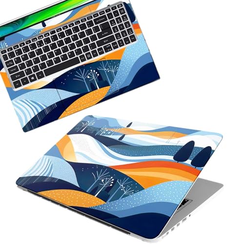 Image of Galaxsia Floral D16 Full Body Vinyl Laptop Skin /Sticker /Cover Upto 15.6 Inches Laptops Laminated-Removable-HD Quality Compatible for Hp-Dell-Sony-Lenovo-Asus etc.(15x10 Inches)