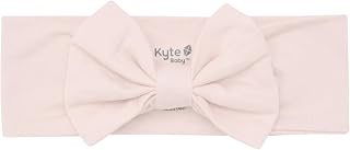 KYTE BABY Bow Headband for Girls, Ultra Soft Rayon Made from Bamboo, Stretchy and Stylish Baby Essential (1-4T, Blush)