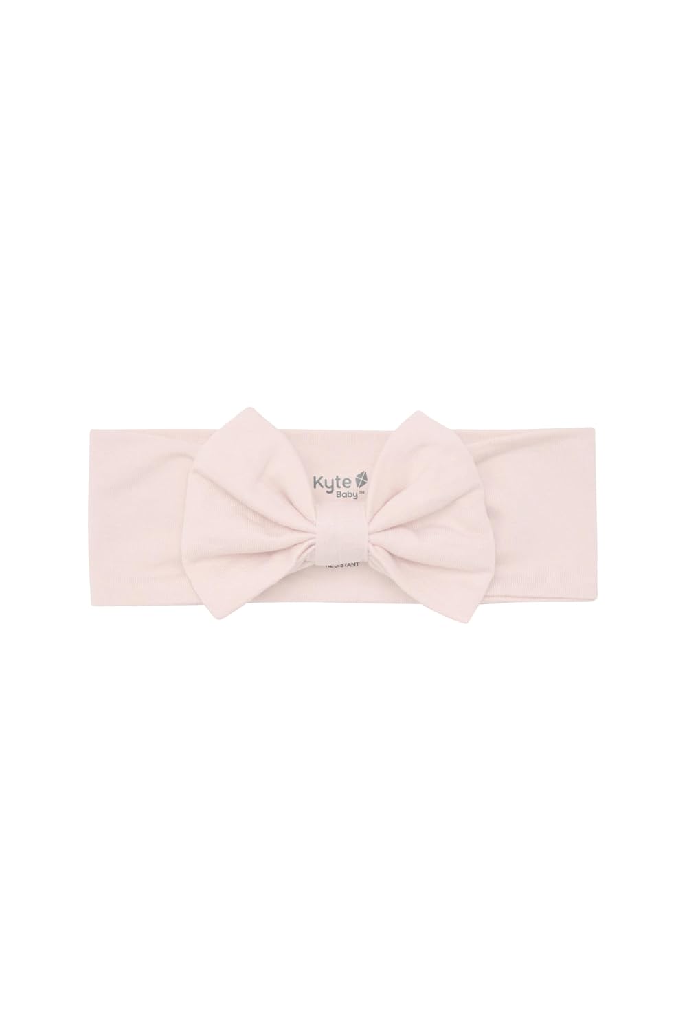KYTE BABY Bow Headband for Girls, Ultra Soft Rayon Made from Bamboo, Stretchy and Stylish Baby Essential (0-3 Months, Blush)