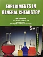Experiments in General Chemistry 12 Aurburn University 0898924030 Book Cover