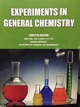 Paperback Experiments in General Chemistry 12 Auburn University Book
