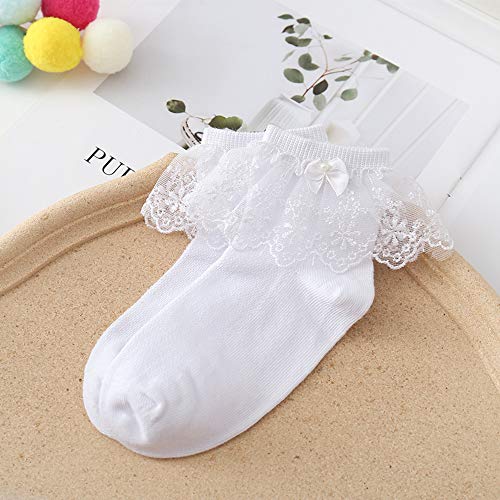 Toddler/Kids Girls Cotton Lace Socks Princess Dressy Socks(1-9T)4