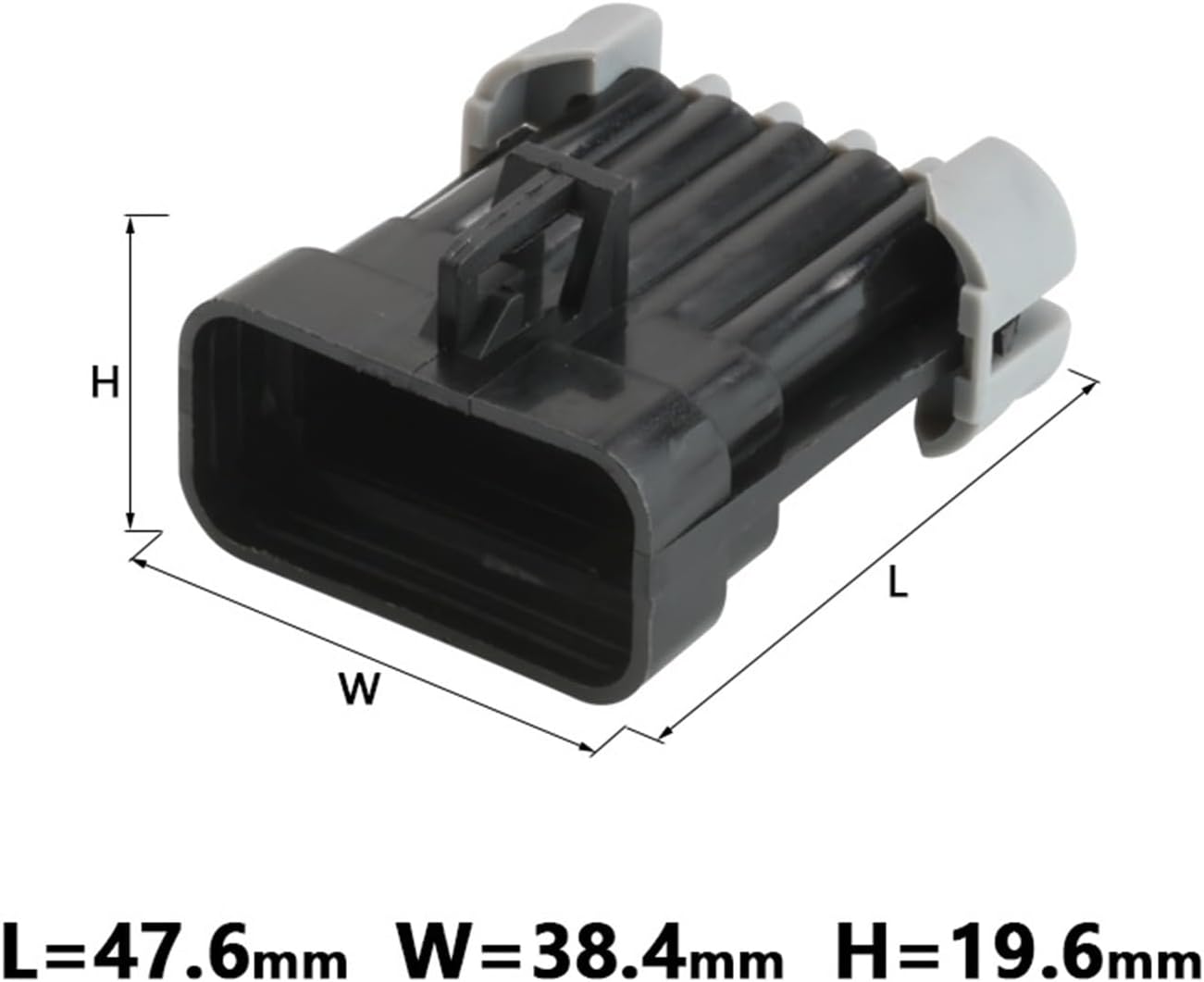 Speaker Connector 1 Set 10 Pin Car Water Proof Wire Connector Female Male Headlights Sockets Automotive Sealed Diagnostics Plug 12045808 12065425(5 Sets,Male)