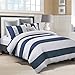 SUPERIOR Addison Cotton Striped 3-Piece Duvet Cover Set