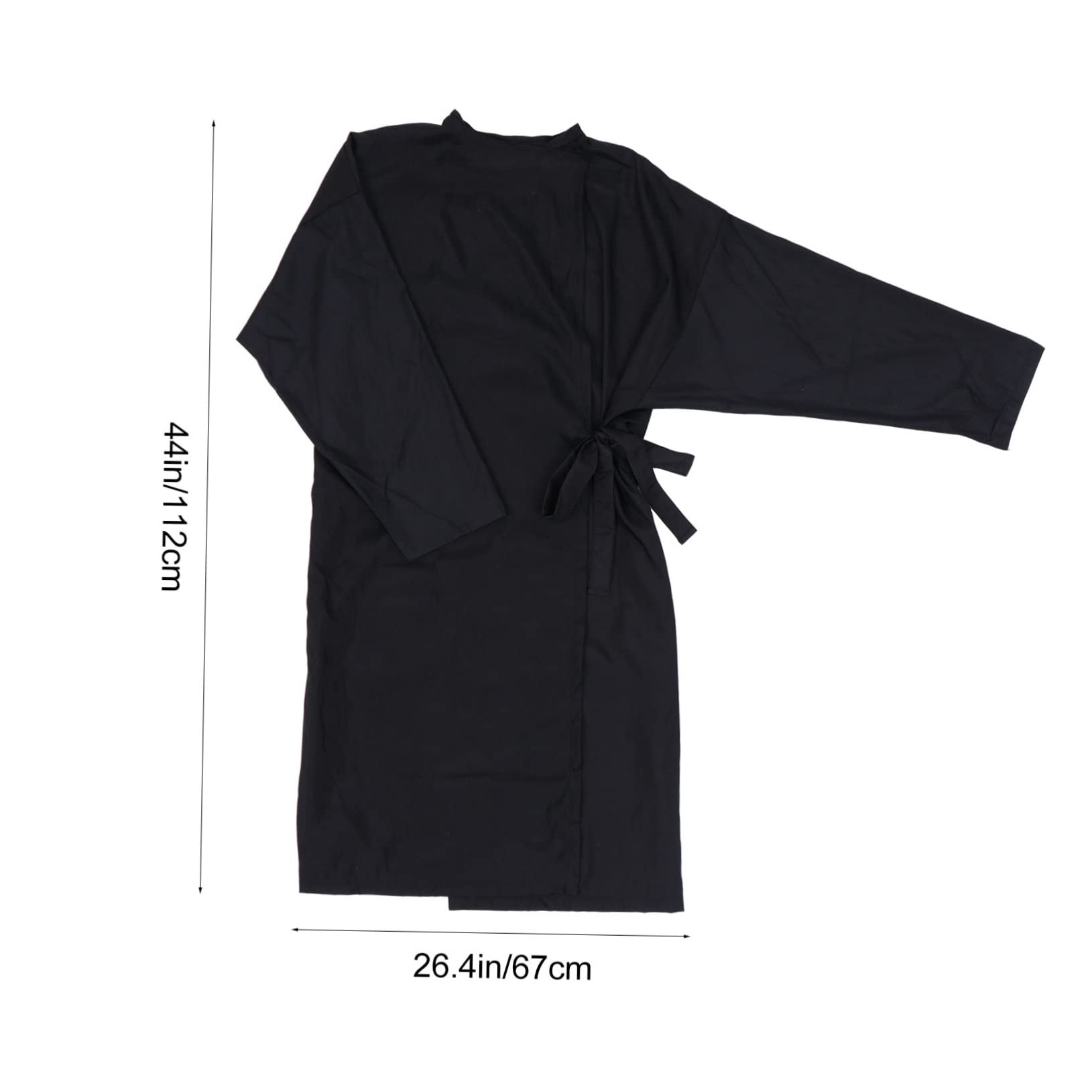 Healvian Barber Apron Adjustable Kimono Style Client Gown for Hair Cutting Coloring Lightweight Protective Smock for Home Salon Use - Image 2