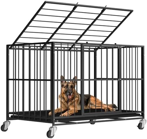 48 Inch Heavy Duty Dog Crate Steel Escape Proof — bottom and base construction detail