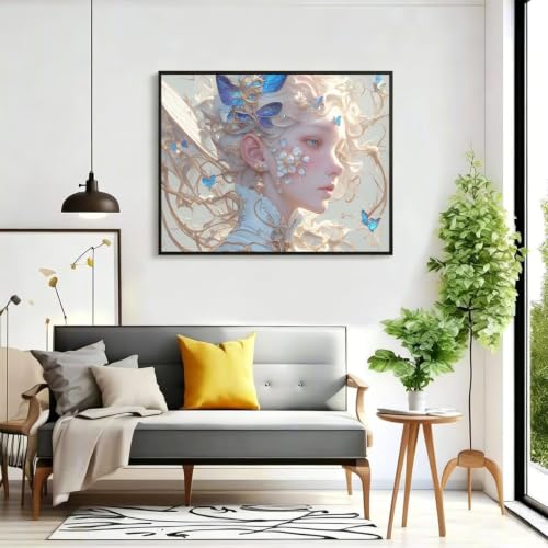 Pintar por números lienzo abstracto 90x120cm de acrílico manualidades sin marco 2